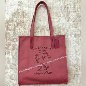 NWT Coach Coffee Shop Exclusive Lil Miss Jo Tote Bag